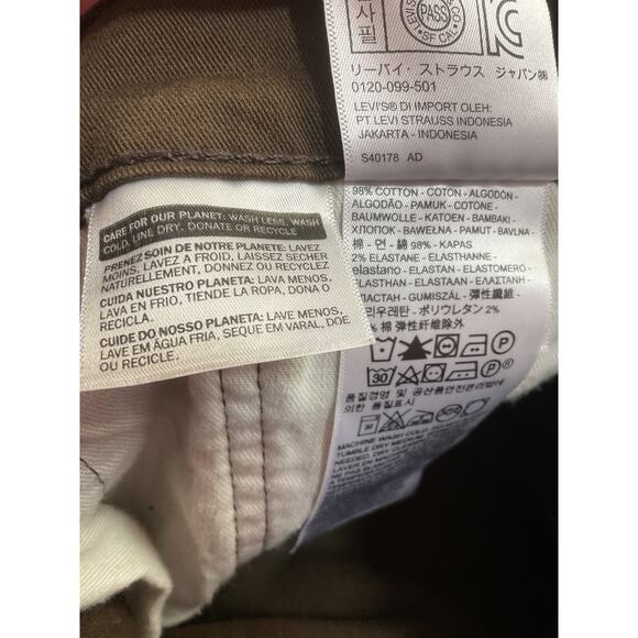 Levis 502 Jeans Mens Tagged 31 x 30 Actual 32 x 29 DK Brown Stretch Straight TG - Picture 8 of 8